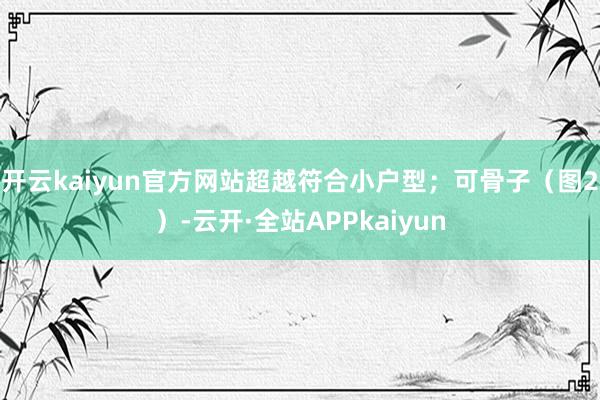 开云kaiyun官方网站超越符合小户型；可骨子（图2）-云开·全站APPkaiyun