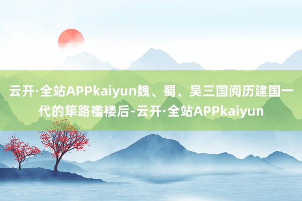 云开·全站APPkaiyun魏、蜀、吴三国阅历建国一代的筚路褴褛后-云开·全站APPkaiyun